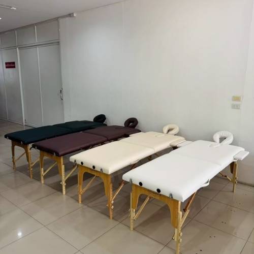 เตียงสปาพับได้ ขนาด 70×185 cm. พร้อมช่องคว่ำหน้า รุ่น WZ201-S28